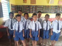 Uniform distribution to school childrens at Mangaon